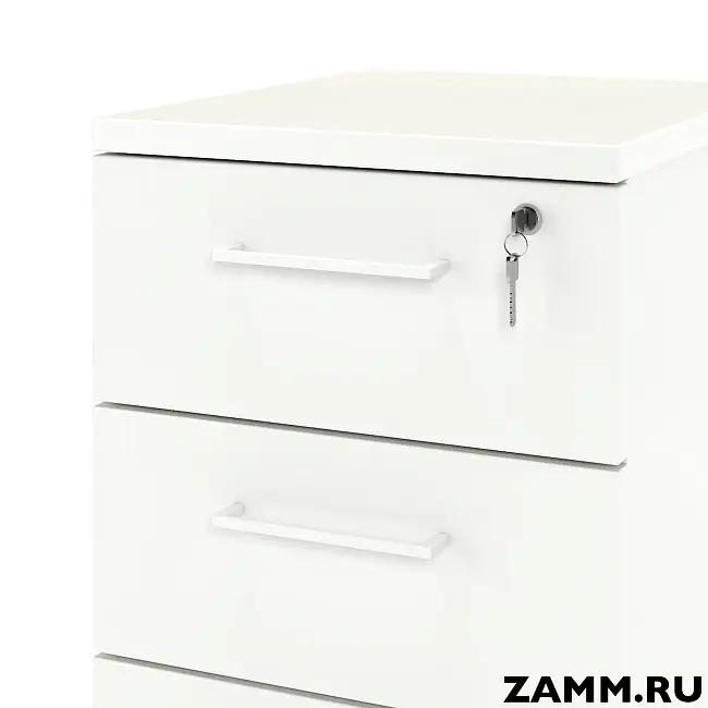 Тумба мобильная ZAMM. 3 ящика с центральным замком (Ш:410, Г:500, В:613)
