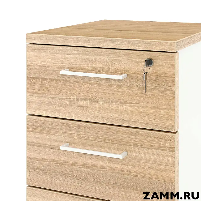 Тумба мобильная ZAMM. 5 ящиков с центральным замком (Ш:410, Г:500, В:958)